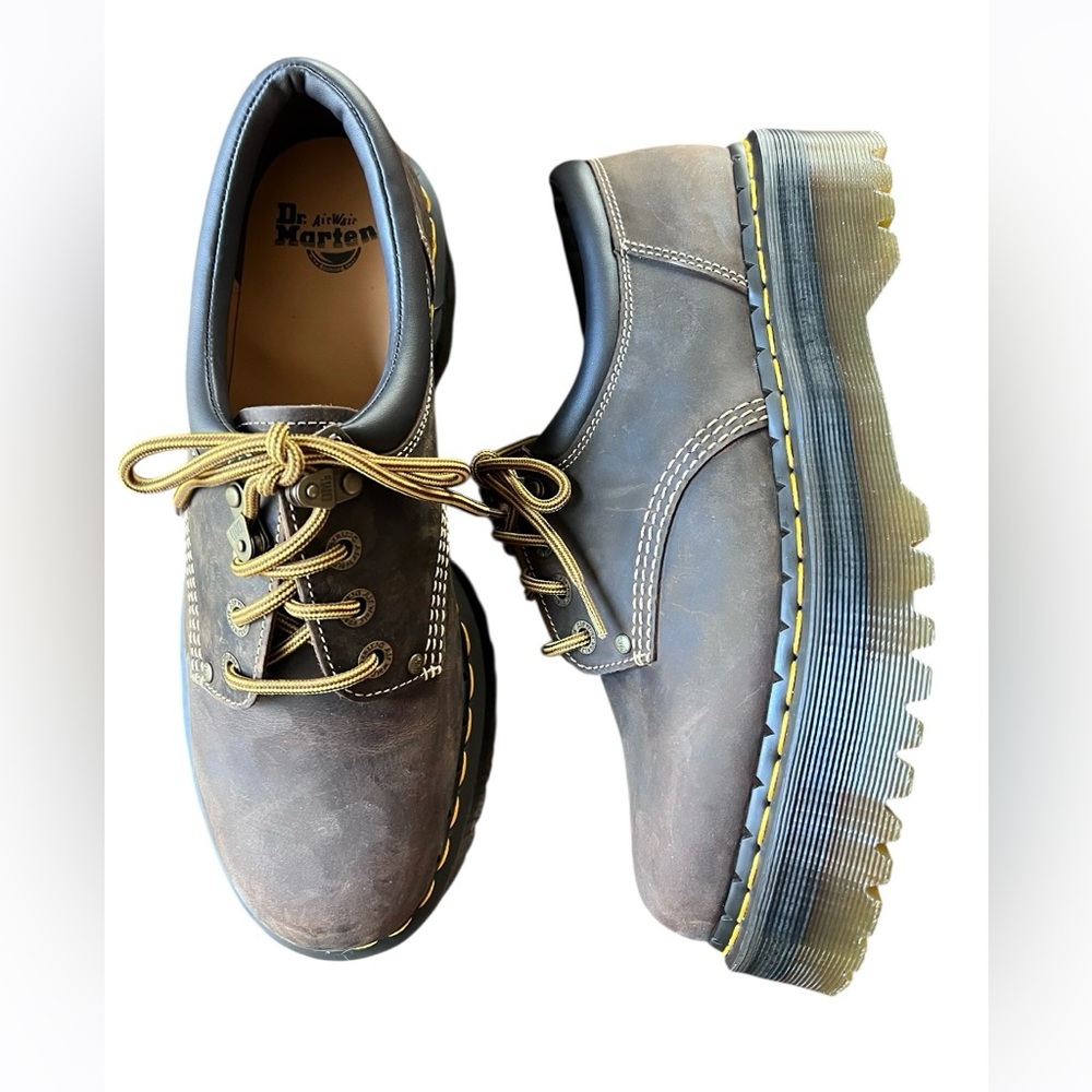 Dr. Martens NEW 8053 ARC CRAZY HORSE LEATHER PLATFORM CASUAL SHOES Size 11 - Picture 5 of 14